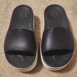 CROCS Platform Slide Sandals